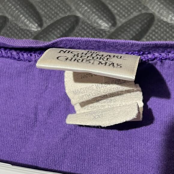 Disney Nightmare Before Christmas Purple Graphic Casual Cotton T-Shirt Womans S‎ - Picture 4 of 7